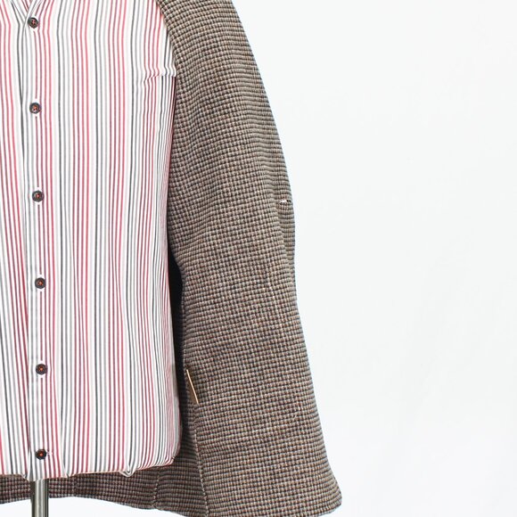 Unique 40S Brown HT 2-Button Sport Coat Blazer Jacket P481 - Picture 10 of 11